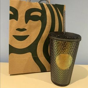 Starbucks Iridescent black spiked tumbler